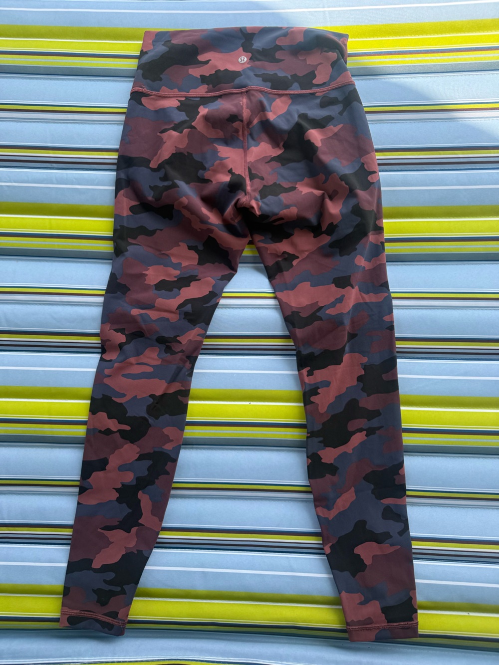 lululemon athletica Camo Leggings in Burgundy, Black, Gray